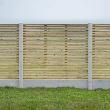 NWTT | FENCE PANEL | SLATTED EASED FOUR CORNERS