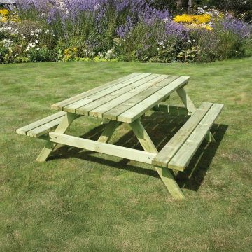 KDM | GARDEN FURNITURE | STANDARD 'A' FRAME TABLE | 1.8M | TREATED GREEN