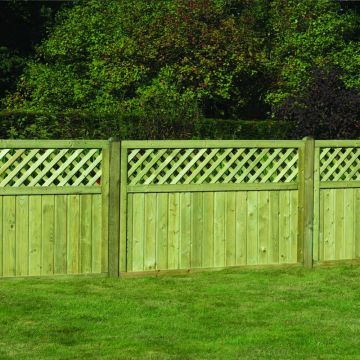 KDM | FENCE PANEL | TONGUE & GROOVE | LATTICE TOP