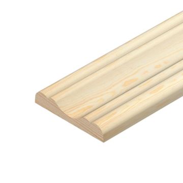 CHESHIRE MOULDINGS | TM561 | COVER MOULD | 2400 X 8 X 45 | PINE 