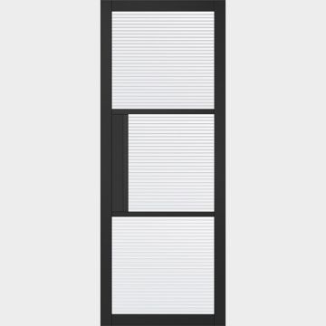 LPD | INTERNAL | TRIBECA | GLAZED 3L | REEDED | PRIMED | BLACK | FSC®