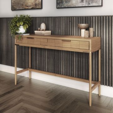 CHESHIRE MOULDINGS | WPKT11 | ACOUSTIC SLAT WALL PANEL | 2400 X 605 X 22 | SMOKED OAK