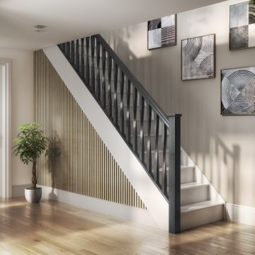 CHESHIRE MOULDINGS | WPKT9 | ACOUSTIC SLAT WALL PANEL | 2400 X 605  X 22 | LIGHT OAK
