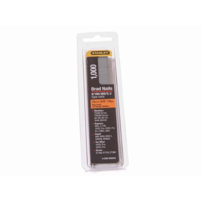 STANLEY | BRAD NAILS | 15MM | PACK 1000 main product photo