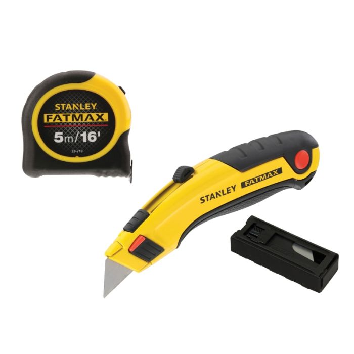 STANLEY | FATMAX® | TAPE MEASURE / RETRACTABLE KNIFE / BLADES | PACK 3 main product photo
