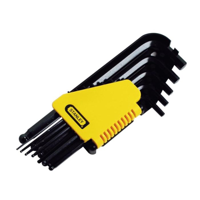 STANLEY | HEXAGON KEY SET | IMPERIAL | BALL END | 12 PIECE main product photo