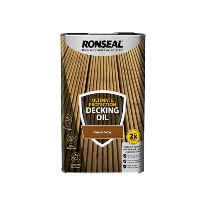 RONSEAL | ULTIMATE PROTECTION | DECKING OIL | NATURAL CEDAR | 5L main product photo