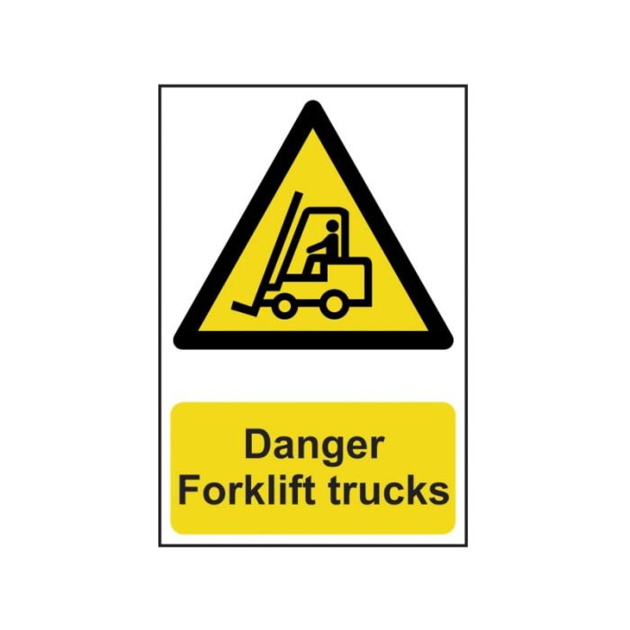 SCAN | SAFETY SIGN | DANGER FORKLIFT TRUCKS | 200 X 300 | PVC main product photo