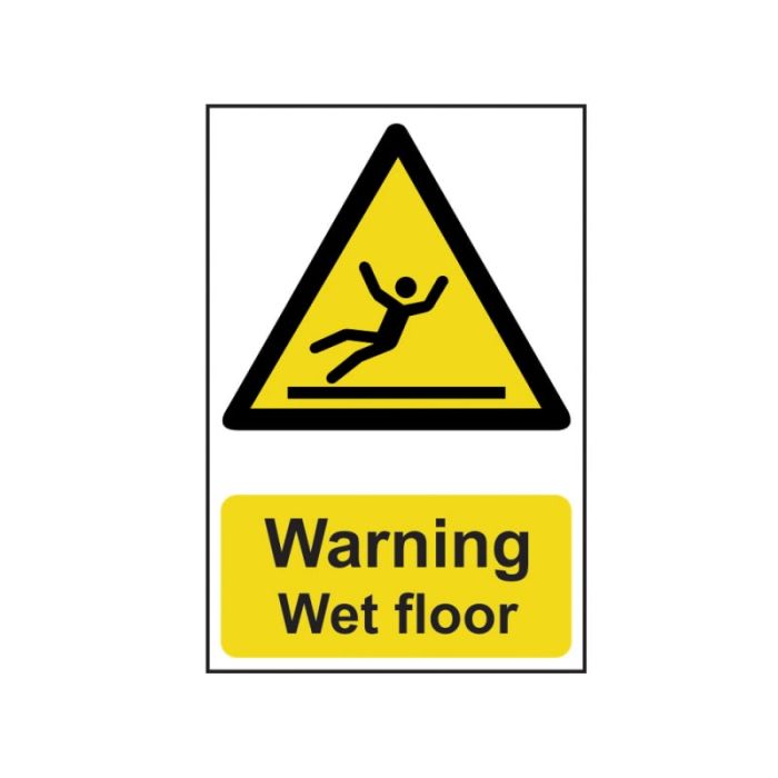 SCAN | SAFETY SIGN | WARNING WET FLOOR | 200 X 300 | PVC main product photo