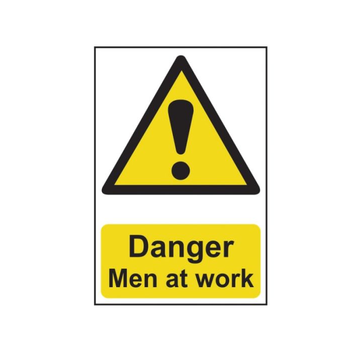 SCAN | SAFETY SIGN | DANGER MEN AT WORK | 200 X 300 | PVC main product photo