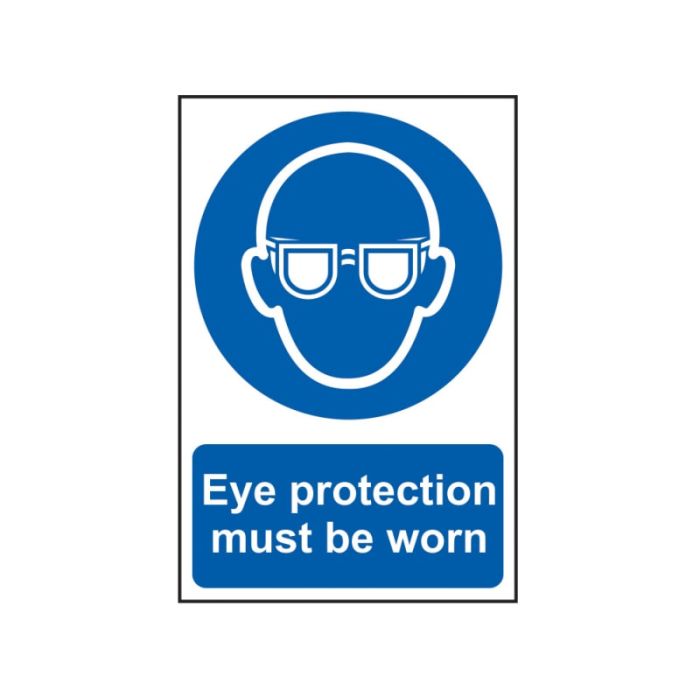 SCAN | SAFETY SIGN | EYE PROTECTION MUST BE WORN | 200 X 300 | PVC main product photo