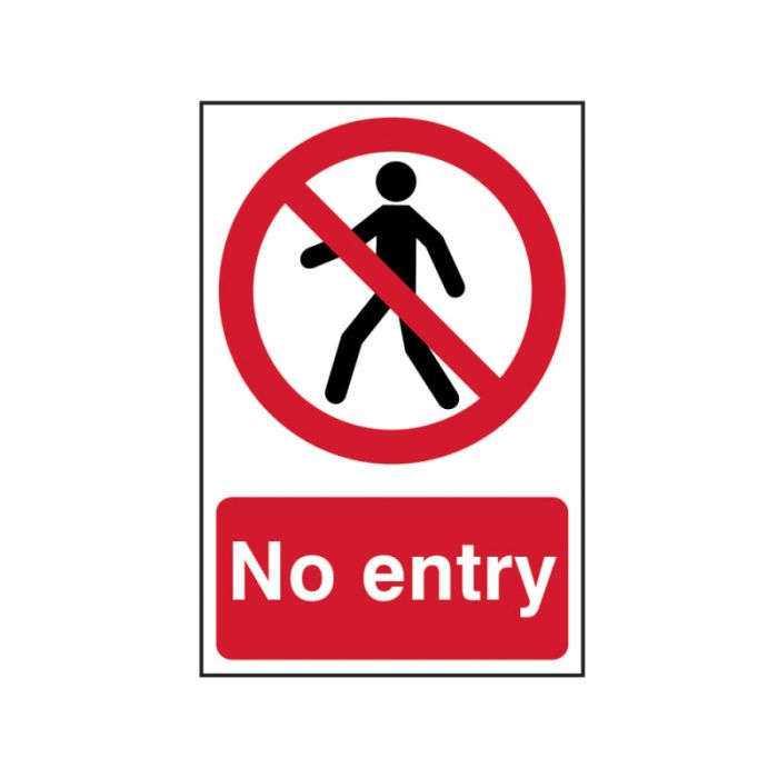 SCAN | SAFETY SIGN | NO ENTRY | 200 X 300 | PVC main product photo