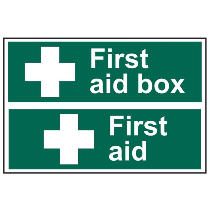 SCAN | SAFETY SIGN | FIRST AID BOX / FIRST AID | 300 X 100 | PVC main product photo