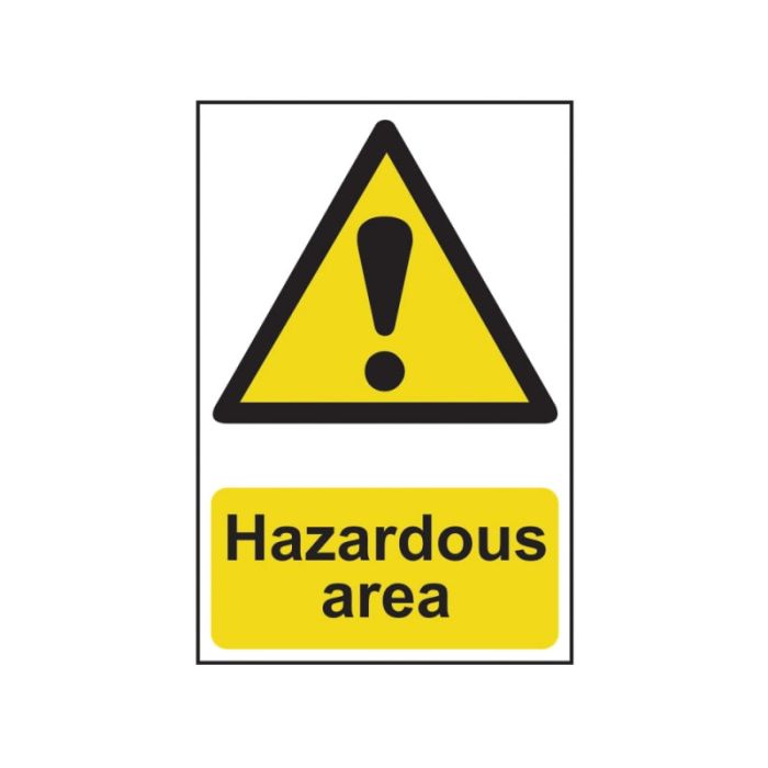 SCAN | SAFETY SIGN | DANGER HAZARDOUS AREA | 400 X 600 | PVC main product photo
