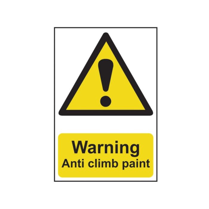 SCAN | SAFETY SIGN | WARNING ANTI CLIMB PAINT | 200 X 300 | PVC main product photo