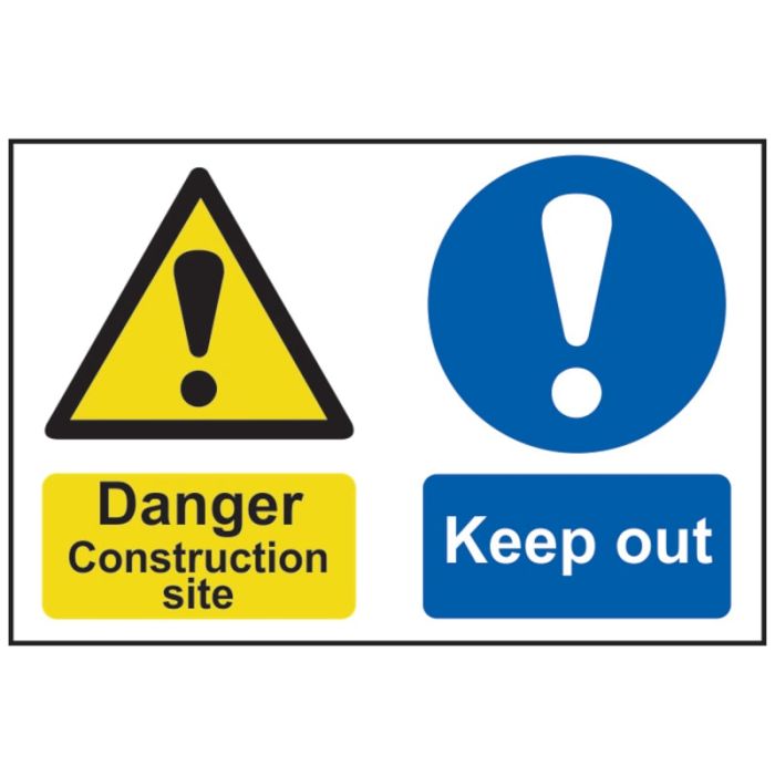 SCAN | SAFETY SIGN | DANGER CONSTRUCTION SITE KEEP OUT | 600 X 400 | PVC main product photo