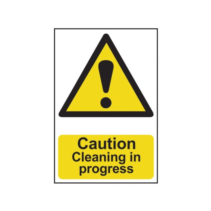 SCAN | SAFETY SIGN | CAUTION CLEANING IN PROGRESS | 200 X 300 | PVC main product photo
