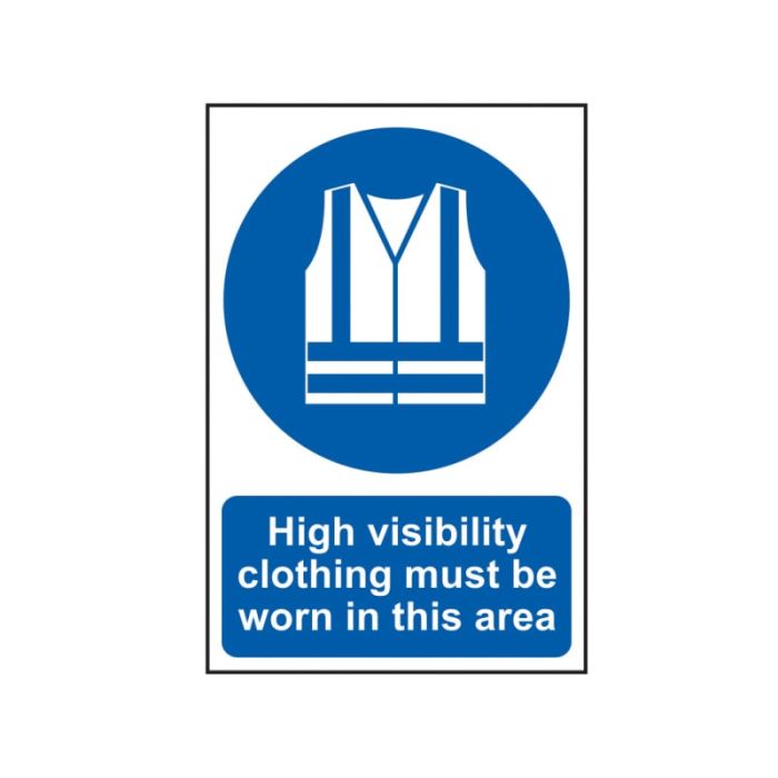 SCAN | SAFETY SIGN | HIGH VISIBILITY JACKETS MUST BE WORN IN THIS AREA | 200 X 300 | PVC main product photo