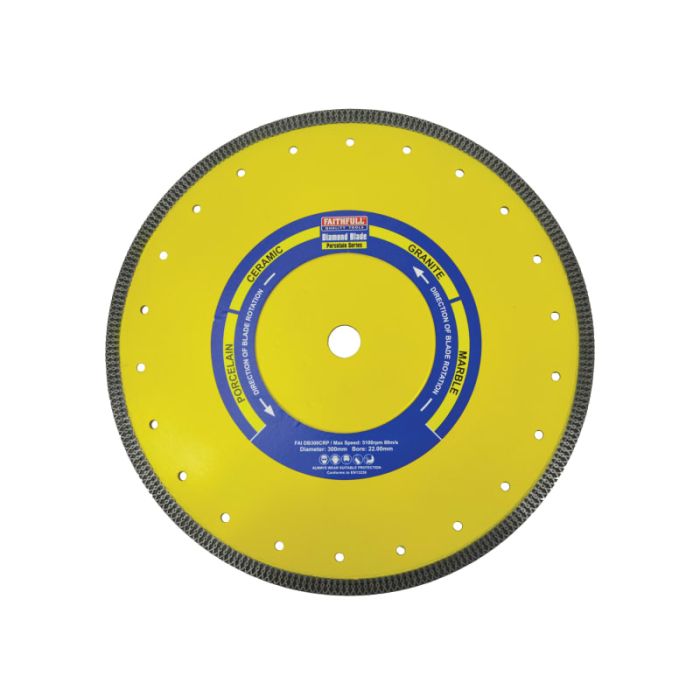 FAITHFULL | CUTTING DISC | DIAMOND | PORCELAIN | MASONRY | 300MM main product photo