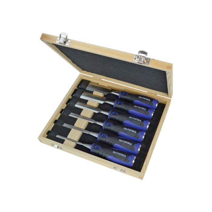 FAITHFULL | SOFT GRIP | CHISEL SET | 6 PIECE main product photo