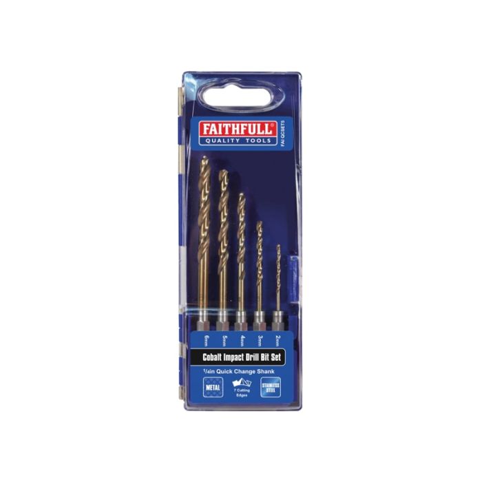 REAL DEALS XMAS 2024 | FAITHFULL | DRILL BIT | HSSE | METAL | 5 PIECE main product photo