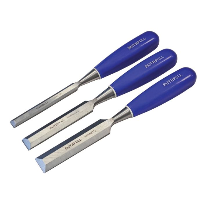 FAITHFULL | BEVEL EDGE CHISEL SET | 3 PIECE main product photo