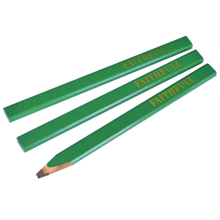 FAITHFULL | CARPENTERS PENCIL | GREEN | PACK 3 main product photo