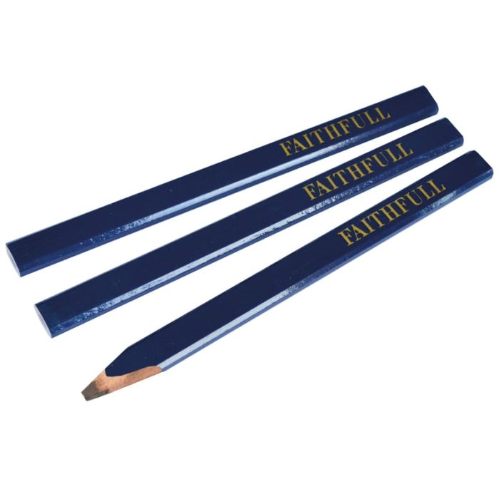FAITHFULL | CARPENTERS PENCIL | BLUE | PACK 3 main product photo