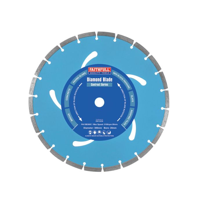 FAITHFULL | CUTTING DISC | DIAMOND | CONTRACT | MASONRY | 300MM main product photo