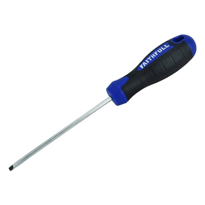 FAITHFULL | SOFT GRIP | SCREWDRIVER | SLOTTED | 4.0MM | 100MM main product photo