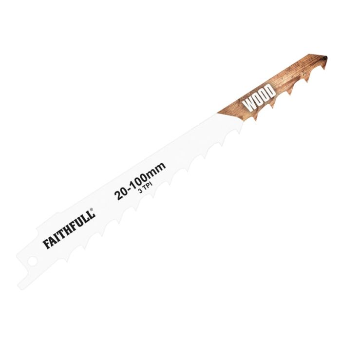 FAITHFULL | SABRE SAW BLADE | WOOD | 3 TPI | PACK 5 main product photo