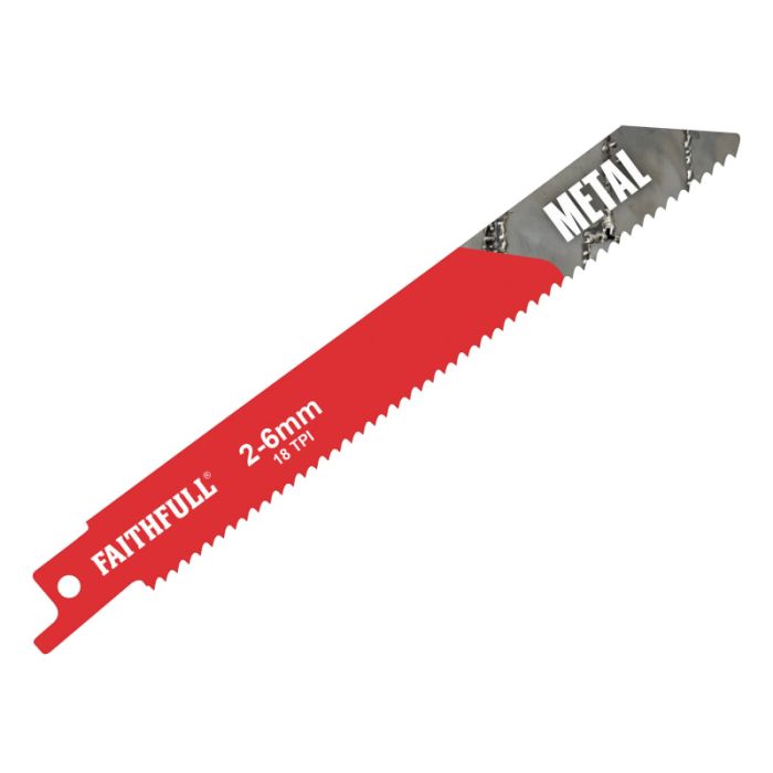 FAITHFULL | SABRE SAW BLADE | METAL | 18TPI | 150MM | PACK 5 main product photo