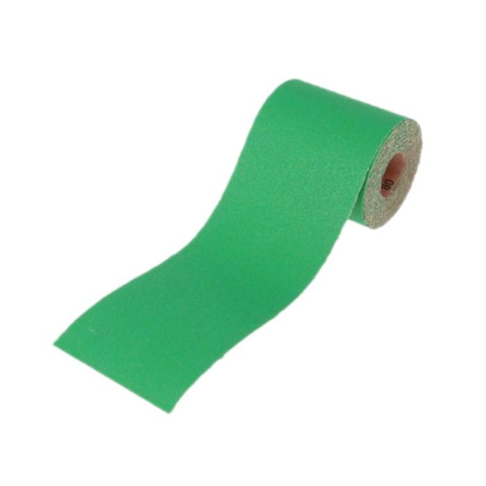 FAITHFULL | ALUMINIUM OXIDE SANDING PAPER | ROLL | FINE | 120G | GREEN | 115MM | 5M main product photo