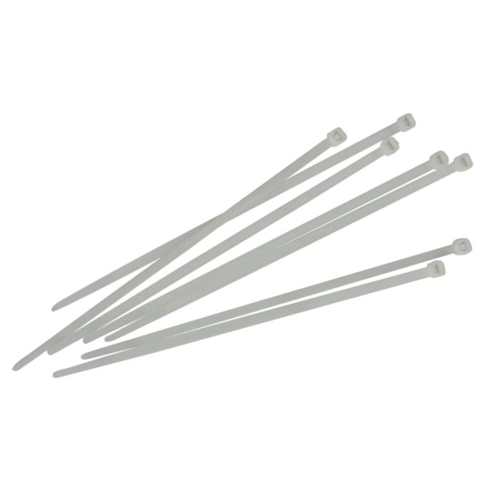 FAITHFULL | CABLE TIES | WHITE | 4.8 X 250MM | PACK 100 main product photo