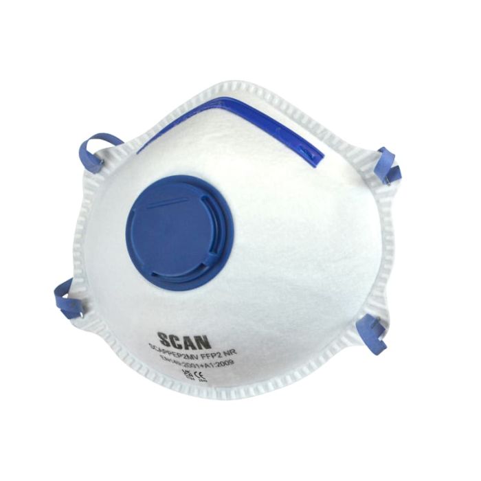 SCAN | MASK | MOULDED | VALVED | DISPOSABLE | FFP2 | PACK 3 main product photo