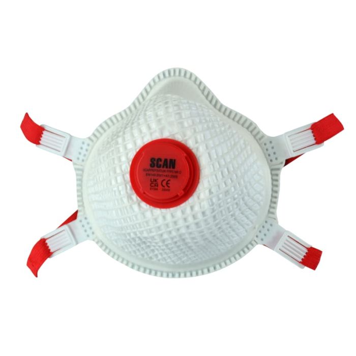 SCAN | MASK | MOULDED | VALVED WITH MESH | DISPOSABLE | FFP3 | PACK 2 main product photo