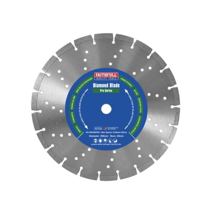 FAITHFULL | CUTTING DISC | DIAMOND | PROFESSIONAL | MASONRY | 125MM main product photo