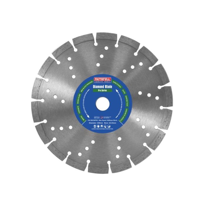FAITHFULL | CUTTING DISC | DIAMOND | PROFESSIONAL | MASONRY | 230MM main product photo