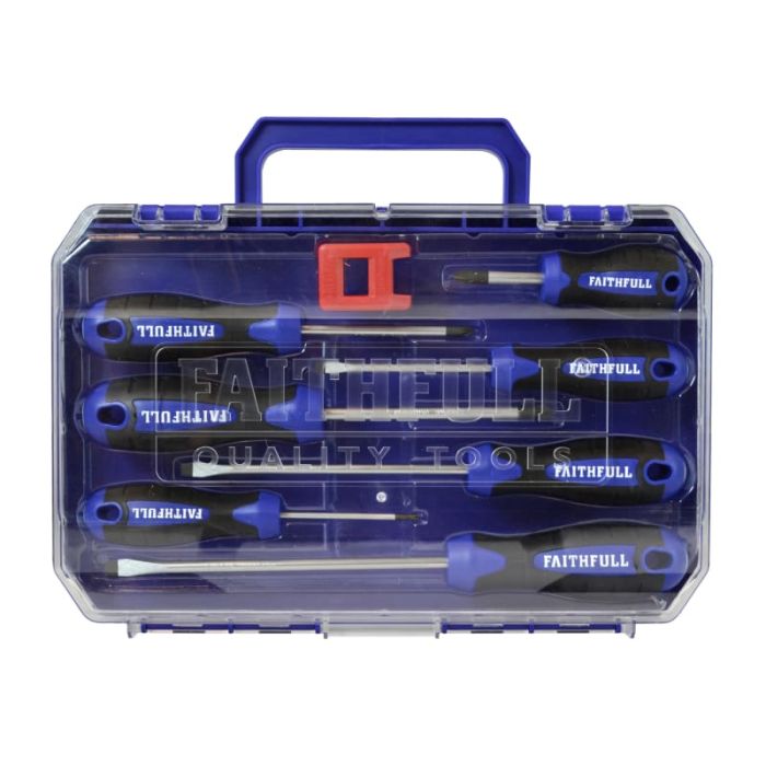 REAL DEALS XMAS 2024 | FAITHFULL | SOFT GRIP | SCREWDRIVER SET | 8 PIECE main product photo