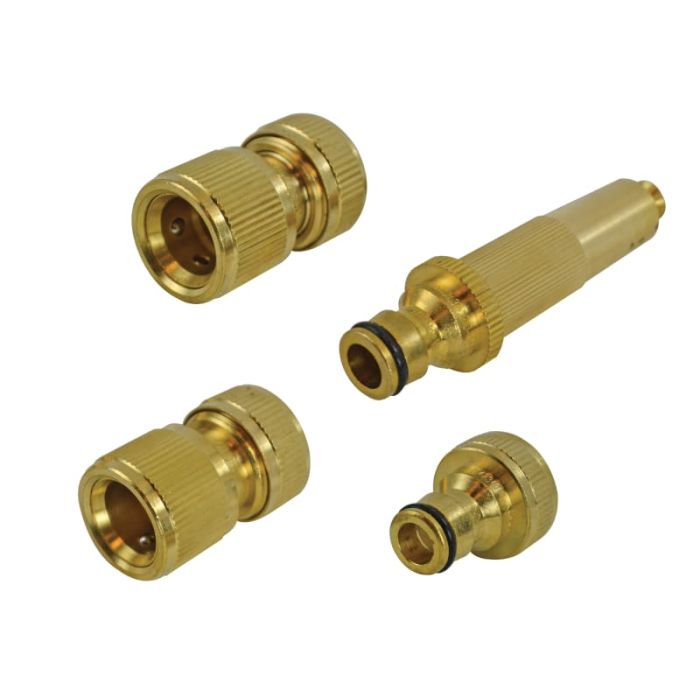 FAITHFULL | HOSEPIPE NOZZLE & FITTINGS SET | ½" | 4 PIECE main product photo