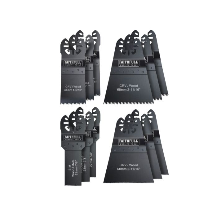 REAL DEALS XMAS 2023 | FAITHFULL | MULTI-TOOL BLADE | SET | 12 PIECE main product photo
