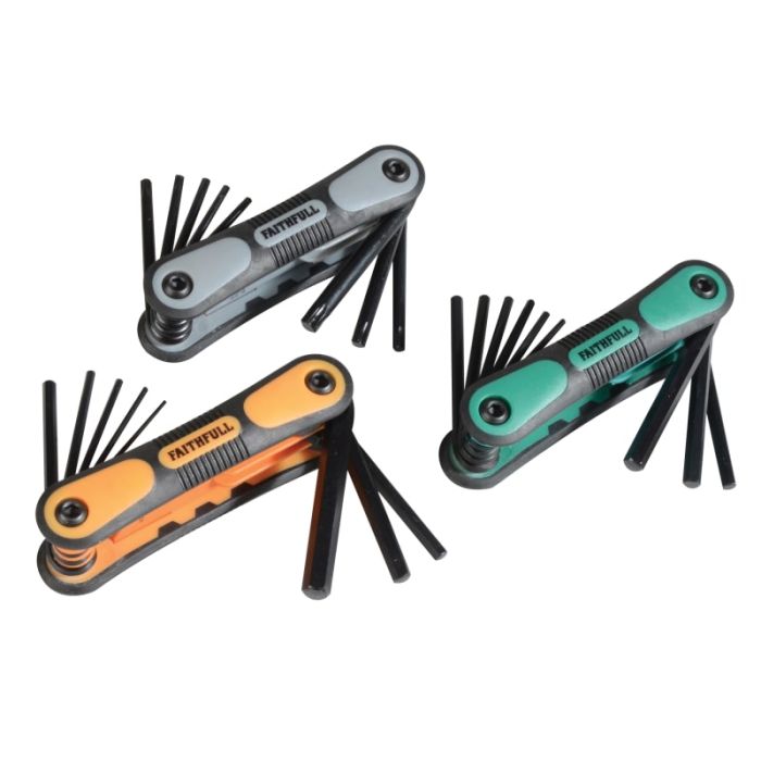 REAL DEALS XMAS 2023 | FAITHFULL | HEXAGONAL KEYS | METRIC, IMPERIAL & TORX | 3 PIECE SET main product photo