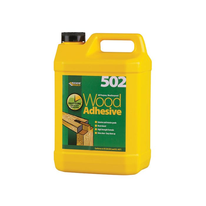 EVERBUILD | 502 | WEATHERPROOF WOOD ADHESIVE | 5L main product photo