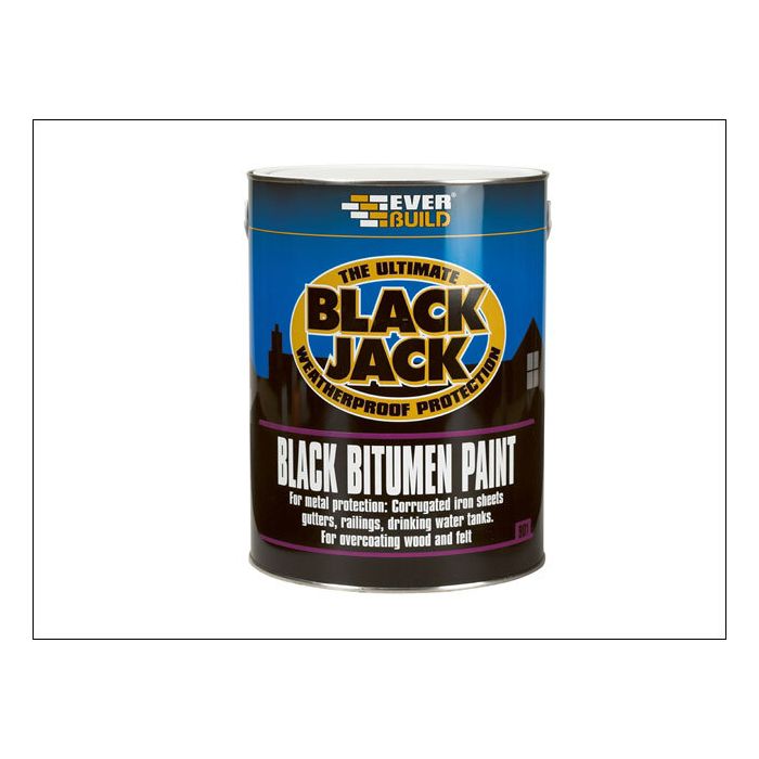 EVERBUILD | 901 | BLACK JACK | BLACK BITUMEN PAINT | 2.5L main product photo