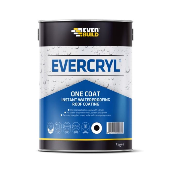 EVERBUILD | EVERCRYL | ONE COAT | BLACK | 5KG main product photo