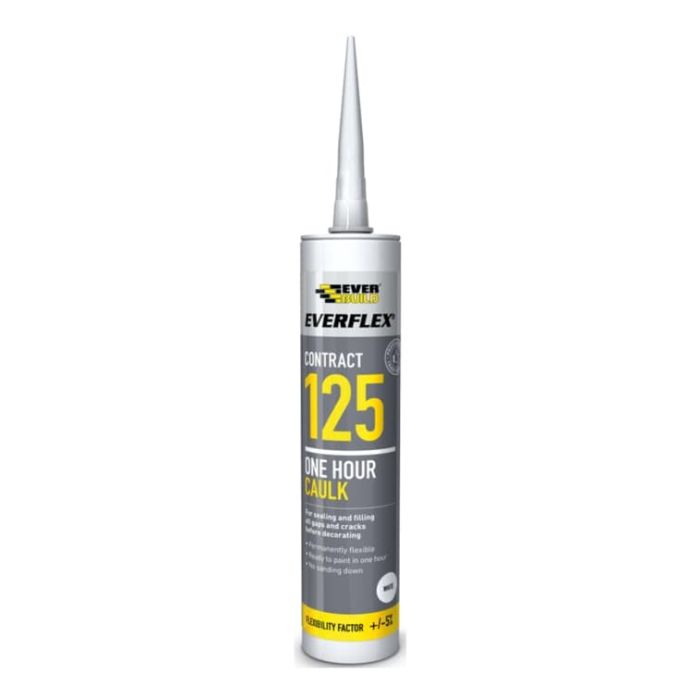 EVERBUILD | 125 | EVERFLEX | ONE HOUR CAULK | MAGNOLIA | 300ML main product photo