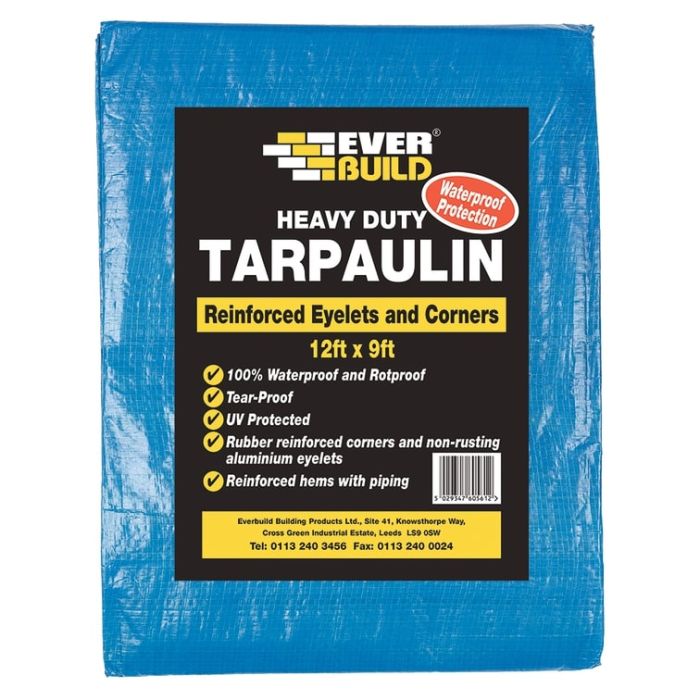 EVERBUILD | HEAVY DUTY TARPAULIN | 12FT X 9FT main product photo