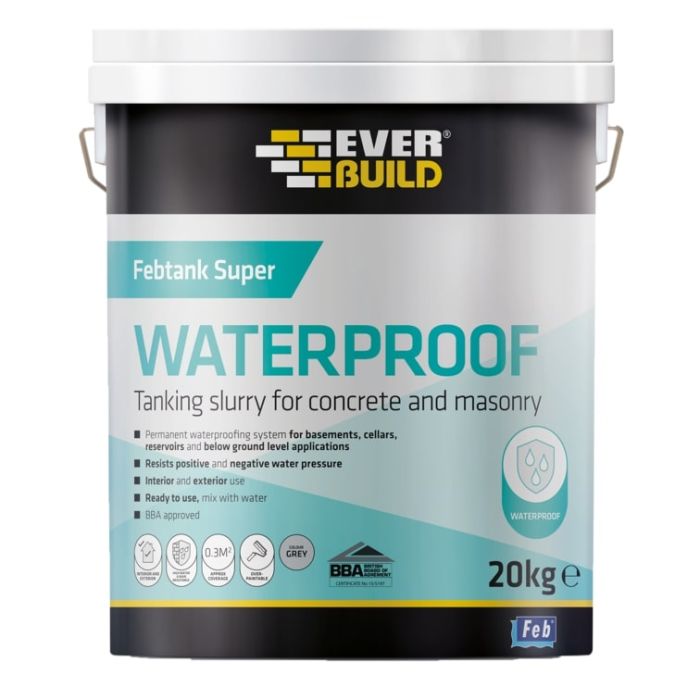 EVERBUILD | FEBTANK SUPER TANKING SLURRY | GREY | 20KG main product photo