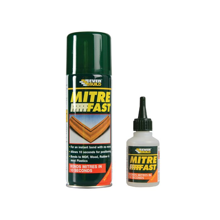 EVERBUILD | MITRE FAST KIT | 200ML ACTIVATOR & 50ML ADHESIVE main product photo