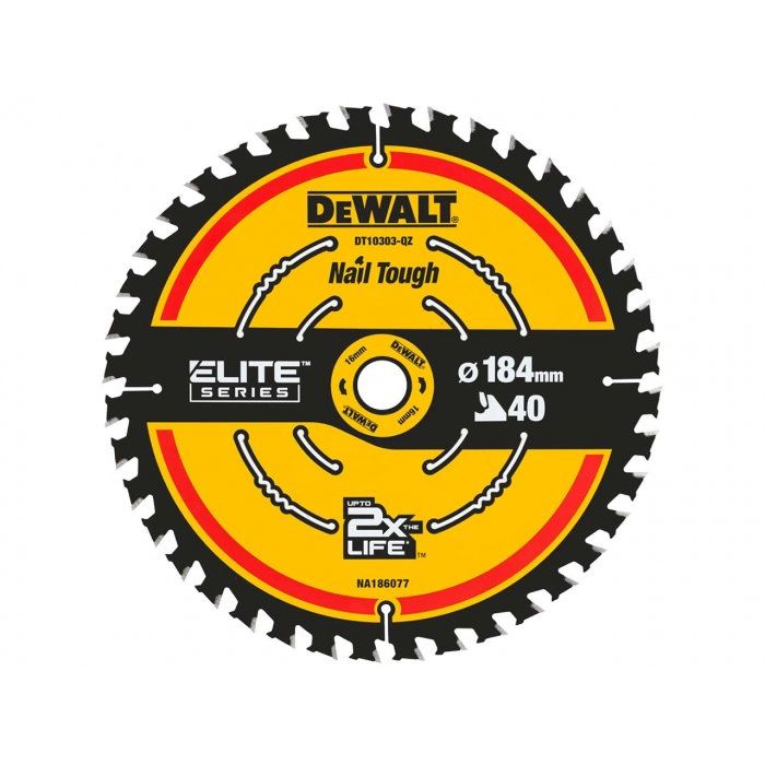 DEWALT | CORDLESS ELITE FRAMING CIRCULAR SAW BLADE | 165 X 20MM | 40 TOOTH main product photo